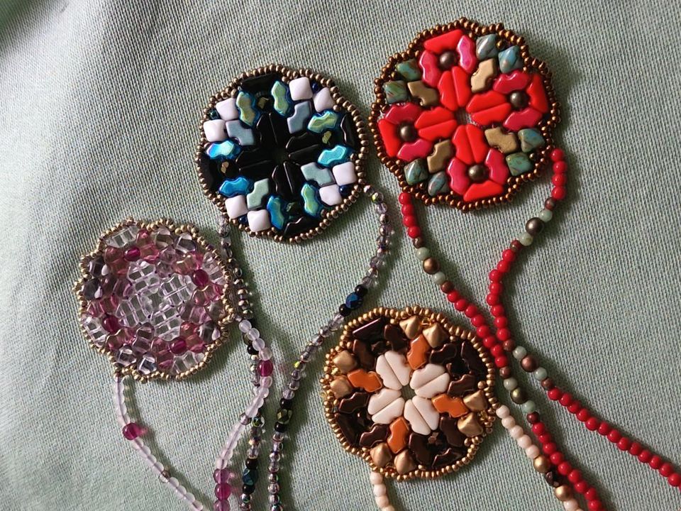 More finished pieces from Bead afternoons