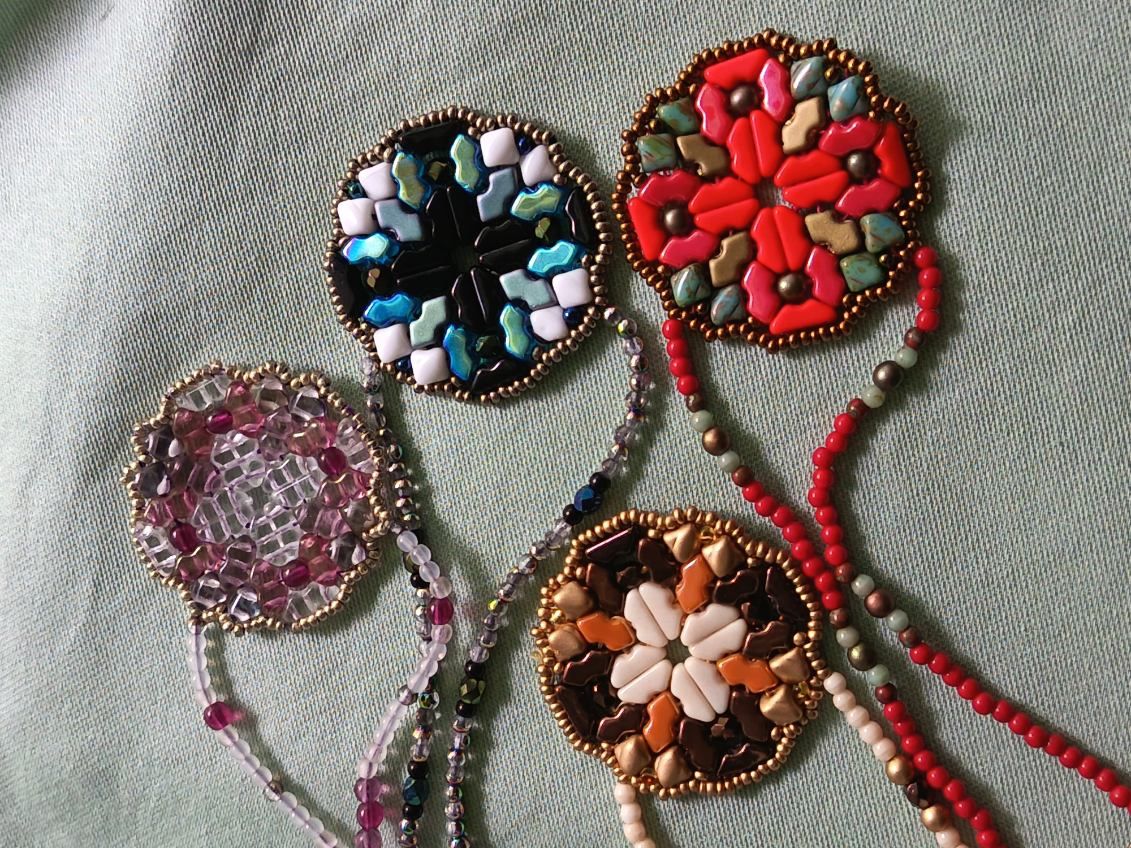 More finished pieces from Bead afternoons