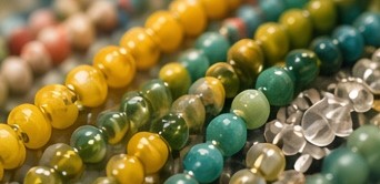 Strands of Czech glass beads